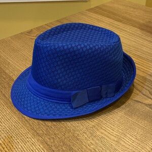 Stylish Blue Fedora Hat